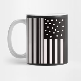 two tone circles and stripes Mug